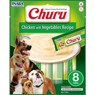 Expirace Churu Dog Chicken with Vegetables Recipe 8x20g (022968_Z A)